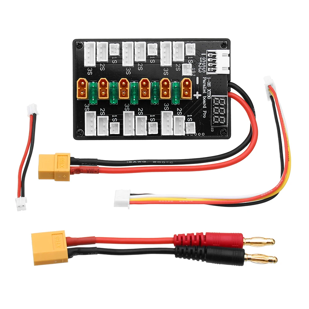 XT30 Plug 1S-3S Lipo Battery U – обзор и цена Lipo Parallel Charging Board